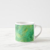 Emerald Green Glassy Texture Espresso Kop (Rechts)