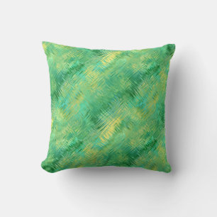 Emerald Green Glassy Texture Kussen