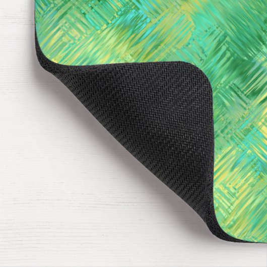 Emerald Green Glassy Texture Muismat (Hoek)