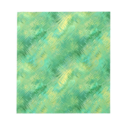 Emerald Green Glassy Texture Notitieblok (Voorkant)