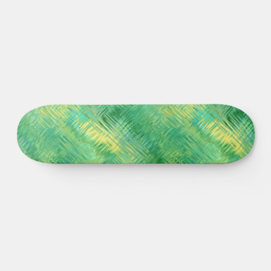 Emerald Green Glassy Texture Persoonlijk Skateboard (Horizontaal)