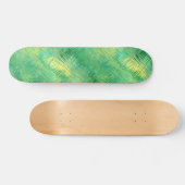 Emerald Green Glassy Texture Persoonlijk Skateboard (Horizontaal)