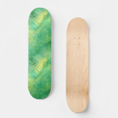 Emerald Green Glassy Texture Persoonlijk Skateboard (Voorkant)