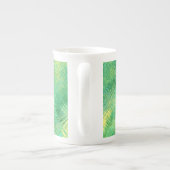 Emerald Green Glassy Texture Porselein Kop (Achterkant)