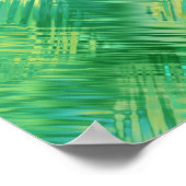Emerald Green Glassy Texture Poster (Hoek)