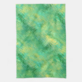 Emerald Green Glassy Texture Theedoek (Verticaal)