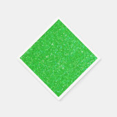 Emerald Green Glitter Effect Sparkle Servetten (Hoek)