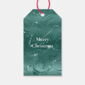 Emerald Green Glitzy Marble Cadeaulabel (Voorkant)