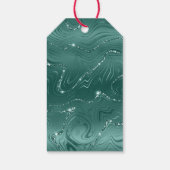Emerald Green Glitzy Marble Cadeaulabel (Achterkant)