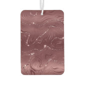 Emerald Green Glitzy Marble Kerstmis Luchtverfrisser (Achterkant)