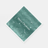 Emerald Green Glitzy Marble Servet (Hoek)