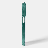 Emerald Green Glitzy Marmer Gepersonaliseerd Case-Mate iPhone Case (Achterkant / Rechts)