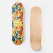 Emerald Green & Gold Abstract Paisley Bladeren (3) Persoonlijk Skateboard (Voorkant)