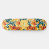 Emerald Green & Gold Abstract Paisley Bladeren (3) Persoonlijk Skateboard (Horizontaal)