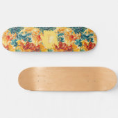 Emerald Green & Gold Abstract Paisley Bladeren (3) Persoonlijk Skateboard (Horizontaal)