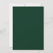 Emerald Green Gold Afstuderen Pet Graduation Party Kaart (Achterkant)