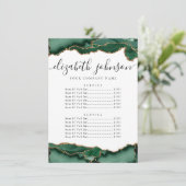 Emerald Green Gold Agaat Bedrijfsprijs Kaart (Staand voorkant)