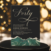 Emerald Green Gold Agate 40e veertigste verjaardag Kaart