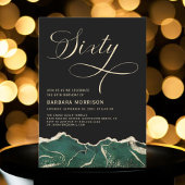 Emerald Green Gold Agate 60e Zestig Verjaardagsfee Kaart