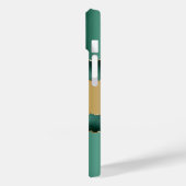 Emerald green gold agate marmer name script Case-Mate iPhone case (Achterkant / Links)