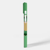 Emerald green gold agate marmer name script Case-Mate iPhone case (Achterkant / Links)