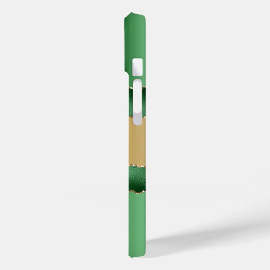 Emerald green gold agate marmer name script Case-Mate iPhone case (Achterkant / Links)