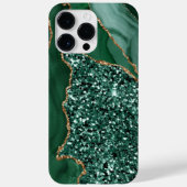 EMERALD GREEN & GOLD AGATE PATTERN Case-Mate iPhone CASE (Achterkant)
