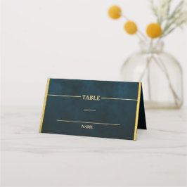 Emerald Green Gold Fairy Tale Whimsical-kaart Plaatskaartje