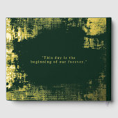 Emerald Green Gold Foto Gastboek Folie Gastboek Gastenboek (Achterkant)