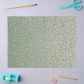 Emerald Green Gold Glam Glitter Leopard Print      Tissuepapier (Craft)