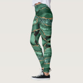 Emerald Green Gold Glitter Leggings (Links)