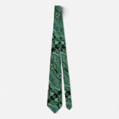 Emerald Green Gold Glitter Neck Tie Stropdas (Voorkant)
