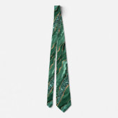 Emerald Green Gold Glitter Neck Tie Stropdas (Achterkant)