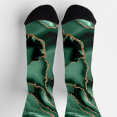 Emerald Green Gold Glitter Sokken (Top)
