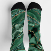 Emerald Green Gold Glitter Sokken (Top)