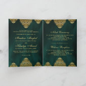 Emerald Green Gold Islamic Motif Muslim Wedding (Binnen)