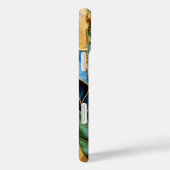 Emerald Green Gold Leaf Aesthetic Phone Case (Achterkant / Rechts)