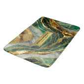 Emerald Green Gold Marble Metallic Luxury Geode Badmat (Gekanteld)
