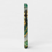 Emerald Green Gold Marble Metallic Luxury Geode Case-Mate iPhone Case (Achterkant/links)