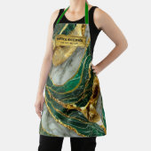  Emerald Green Gold Marble Metallic Luxury Geode Schort (Insitu)
