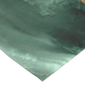 Emerald Green Gold Marmeren Tafelkleed Custom Name (Gekanteld)