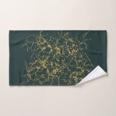 Emerald Green Gold Modern Abstract Bad Handdoek (Handdoek)