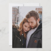 Emerald Green & Gold Moderne minimalistische bruil Kaart (Achterkant)