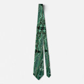 Emerald Green Gold Neck Tie Stropdas (Voorkant)