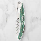 Emerald Green Gold Ober's Kurkentrekker Custom Nam (Voorkant)