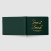 Emerald Green Gold Wedding Gastenboek (Volledig)