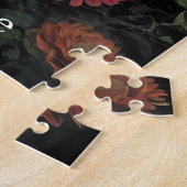 Emerald Green Gothic Butterfly Girl Legpuzzel (Zijkant)