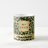 Emerald green goudmakerij koffiemok (Center)