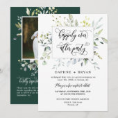 Emerald Green Greenery nog lang en gelukkig na het Kaart (Voorkant / Achterkant)