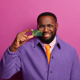 Emerald Green Grungy Distress Gold Vip Visitekaartje